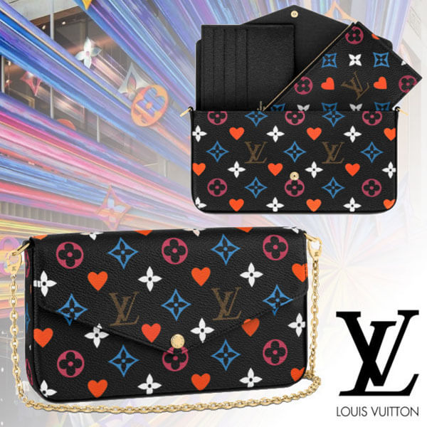 ルイヴィトン ゲームオン 偽物 ショルダーバッグ ヴィトン GAME ON 21Cruise 新作 ポシェットフェリシー M80232